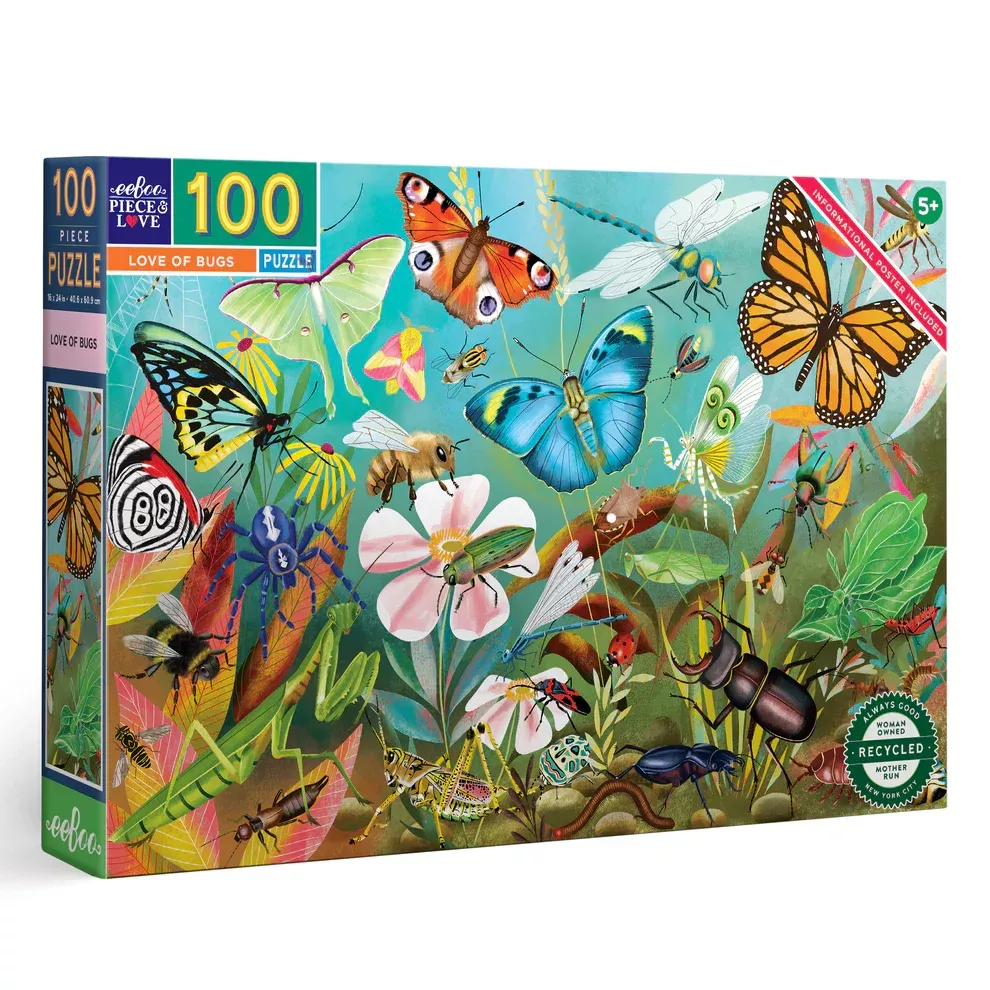 100-Piece Love of Bugs