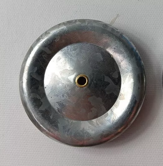 2-5/8" x 1/2" Tin two piece wheel.