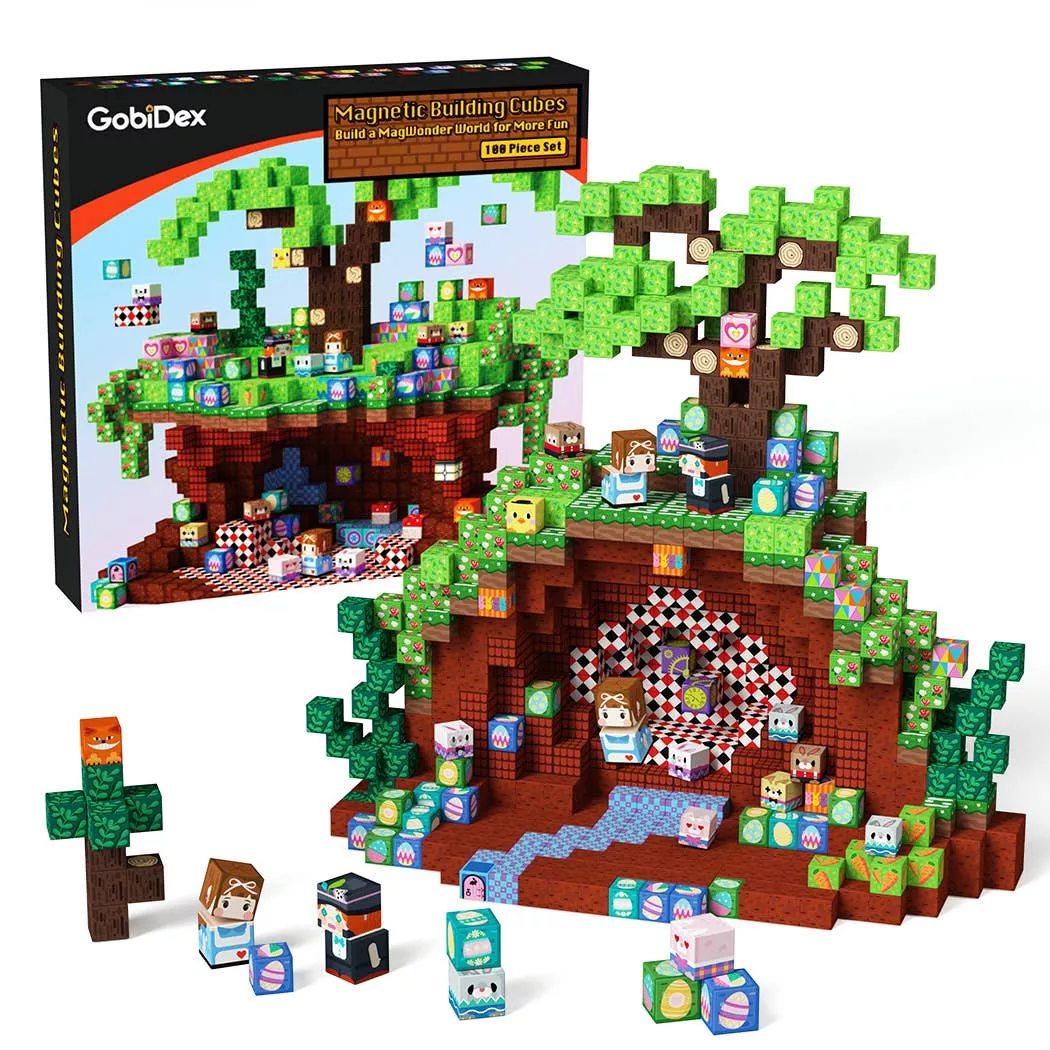 2.5cm Mystic Grove - 100pcs Magnetic Blocks