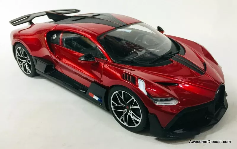 2018 Bugatti Divo, Metallic Red 1:18 Diecast Model Car by Maisto
