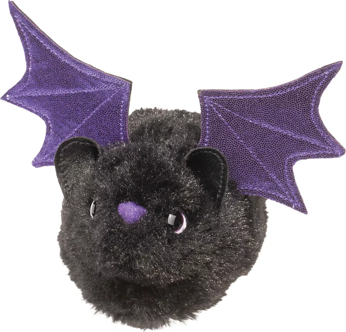4.5" Black Bat with Sparkle Wings
