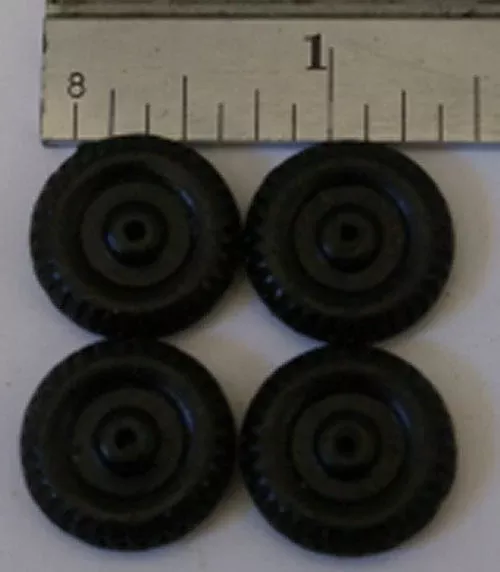 6/8" wheel : Set of Four wheels 6/8" x 1/8"