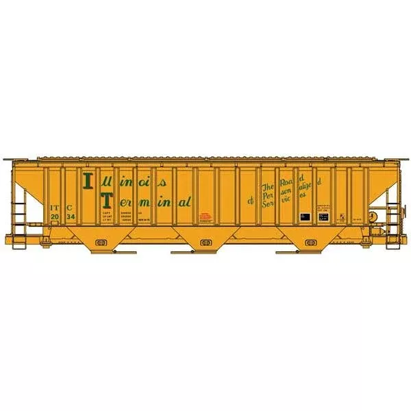 Accurail Inc Pullman-Standard 4750 3-Bay Covered Hopper - Kit