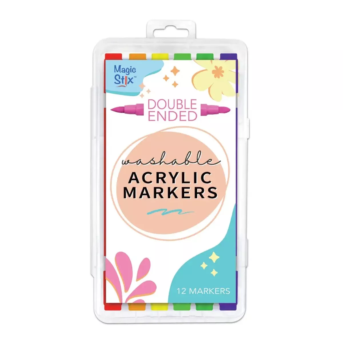 Acrylic Dual End Marker - Set of 12