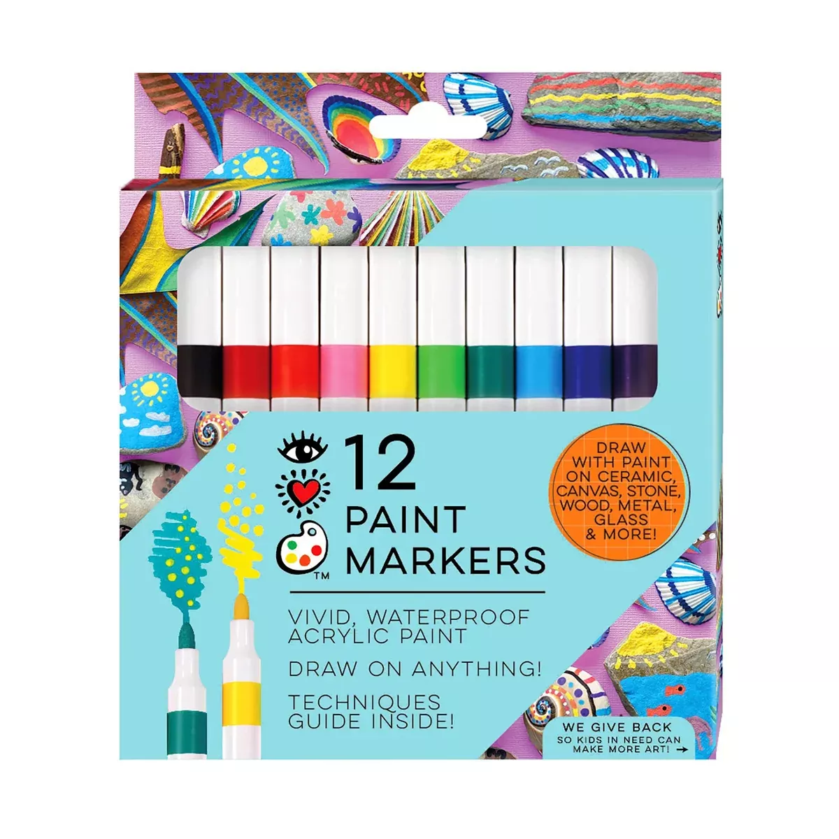 Acrylic Paint Markers - Set of 12