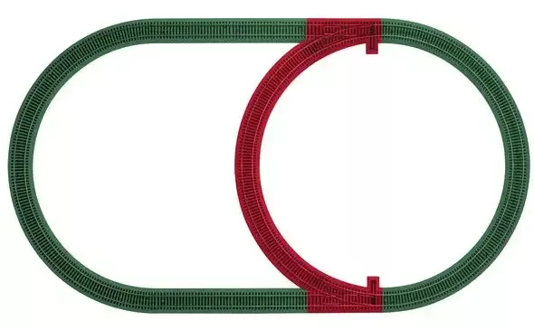 American Flyer 6-49890 S Inner Passing Loop Track Pack