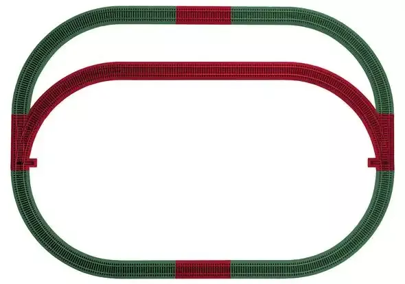 American Flyer 6-49990 S Outer Passing Loop Track Pack