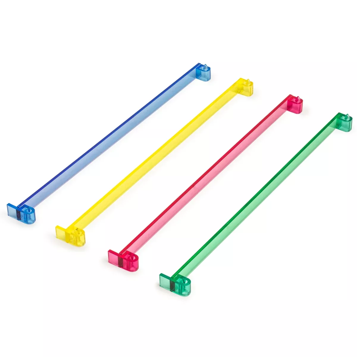 American Mahjong Tile Pushers - Set of 4, 18-Inch Multi-Color Acrylic Mahjong Pushers