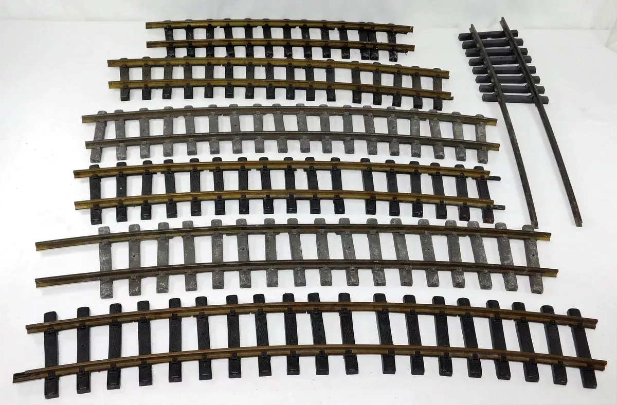 Aristocraft 7 sections G scale Misc Wider radius Curved Track USED outdoors gaug