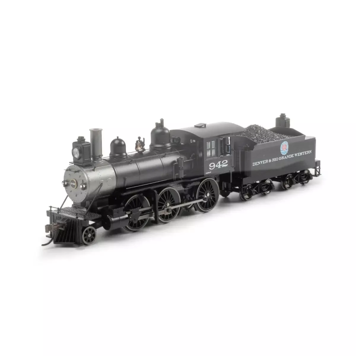 Athearn 87213 HO 2-6-0 Mogul Steam Locomotive, D&RGW #942