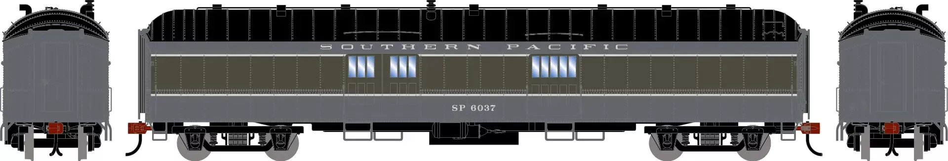 Athearn ATH-2639 HO 60ft Pullman Common Standard Baggage Car Southern Pacific #6037