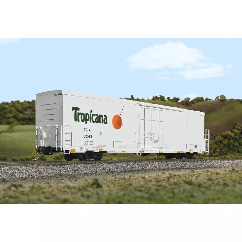 Atlas, 20007323, HO Scale, 64' Trinity Reefer, Tropicana, Safety Stripes #1, #3014