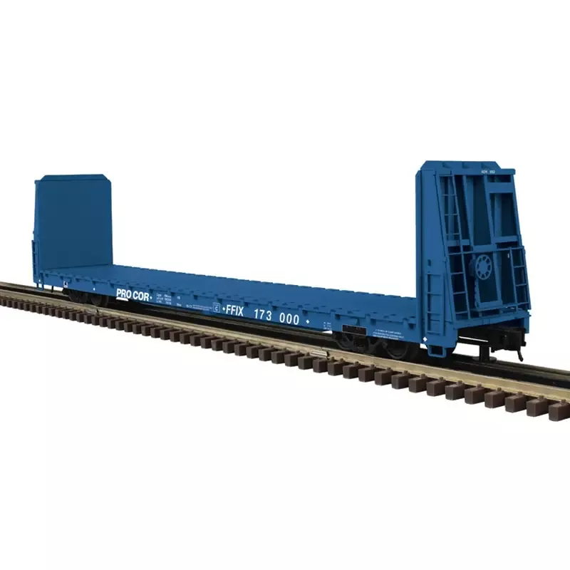 Atlas 3001927 O 62' BULKHEAD FLAT CAR PROCOR (FFIX)