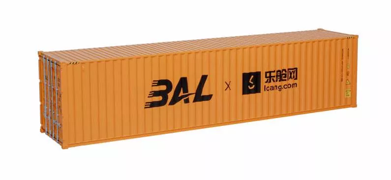 Atlas 3002581-6 BAL High-Cube Containers Orange/Black limited O Scale NEW