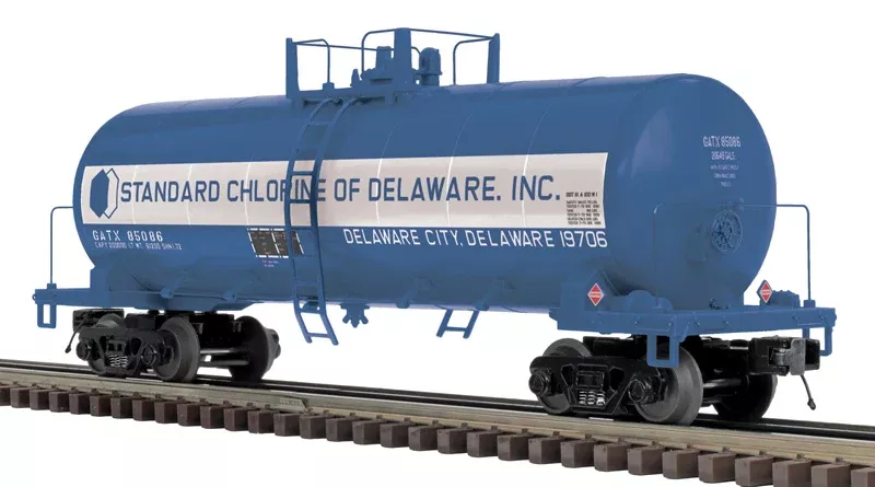 Atlas 3003037-2 Standard Chlorine of Delaware Modern 40' Tank Car #85087 (Blue/White) O SCALE NEW