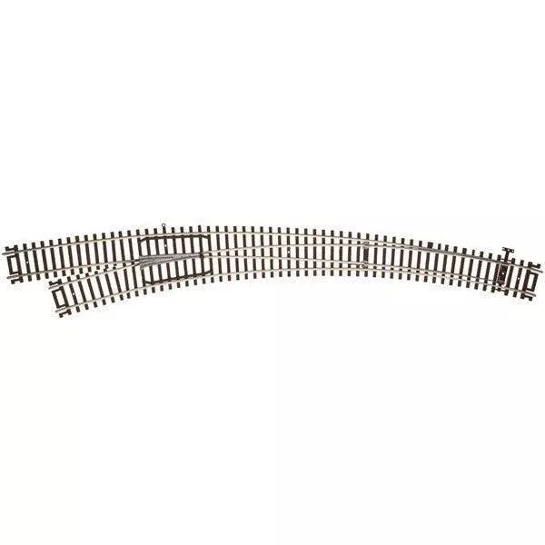 Atlas 595 Code 83 Curved Turnout - Customline(R) Mark IV - Left Hand - Inside Radius 22", Outside 30"