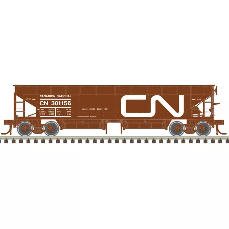 Atlas HO 20006800 70-Ton Hart Ballast Car Master, Canadian National 301156