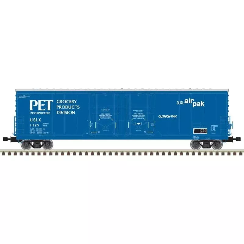 Atlas Master Line, HO Scale, 20006778, Evans 53' Double Plug Door Box Car, PET Inc., #11134