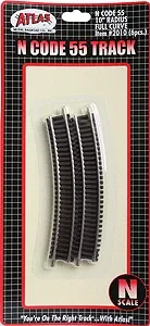 Atlas N 2010 Code 55 Track 10" Radius Curve (6)