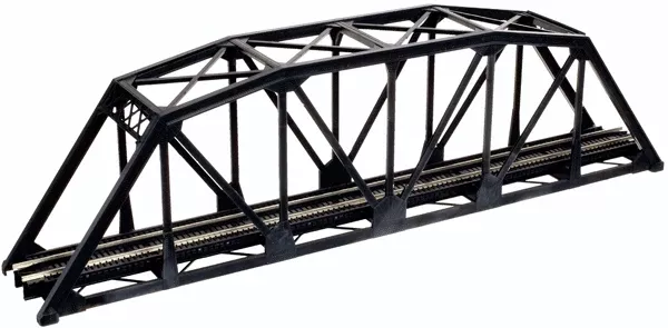 Atlas N Scale 2570 - Through Truss Bridge Kit with Code 80 Rail - Black