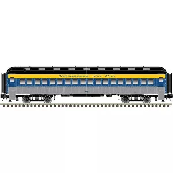 Atlas Trainman, N Scale, 50 006 255, 60' Passenger Coach, Chesapeake & Ohio, #710