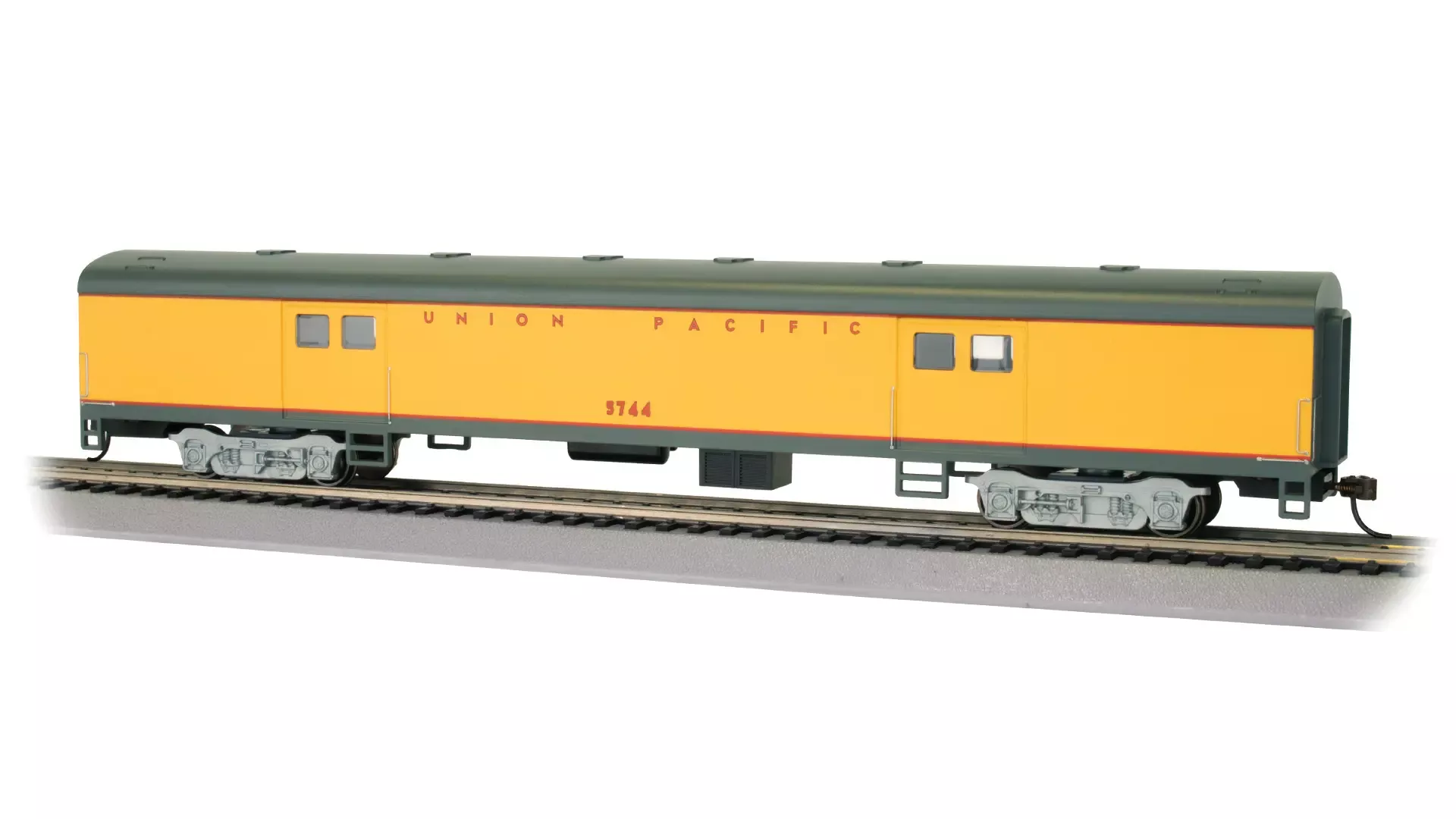 Bachmann 14411HO UNION PACIFIC #5744 Baggage Car