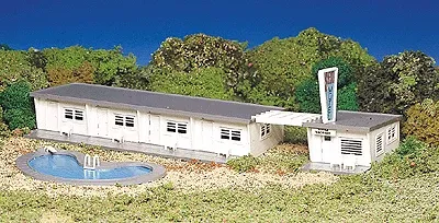 Bachmann HO 45214 Motel with Pool Snap Kit