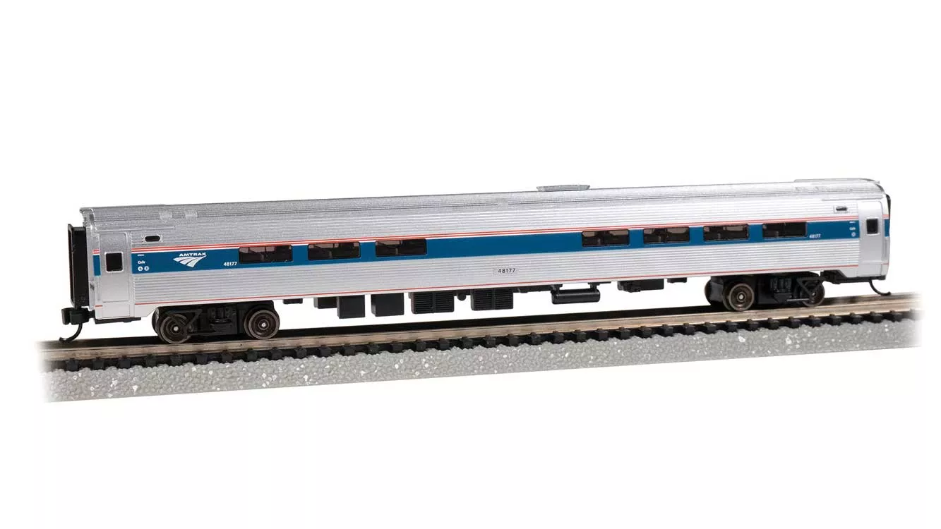 Bachmann N 14168 Budd Amfleet I Cafe Diner with Lighting, Amtrak (Phase VI) #48177