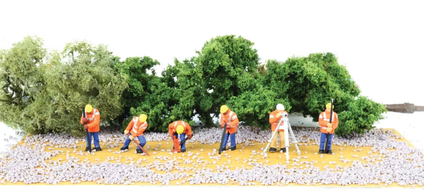 Bachmann SceneScapes HO 33121 Highway Maintenance Crew (6)