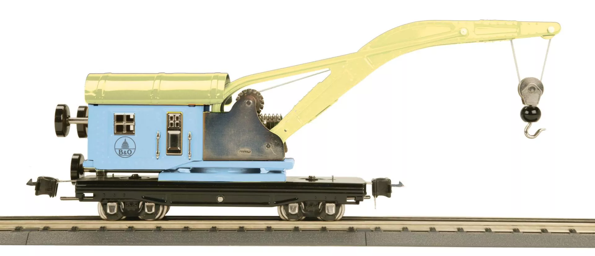 Baltimore & Ohio O Gauge Lionel Corporation Tinplate No.2810 O Gauge Derrick Car