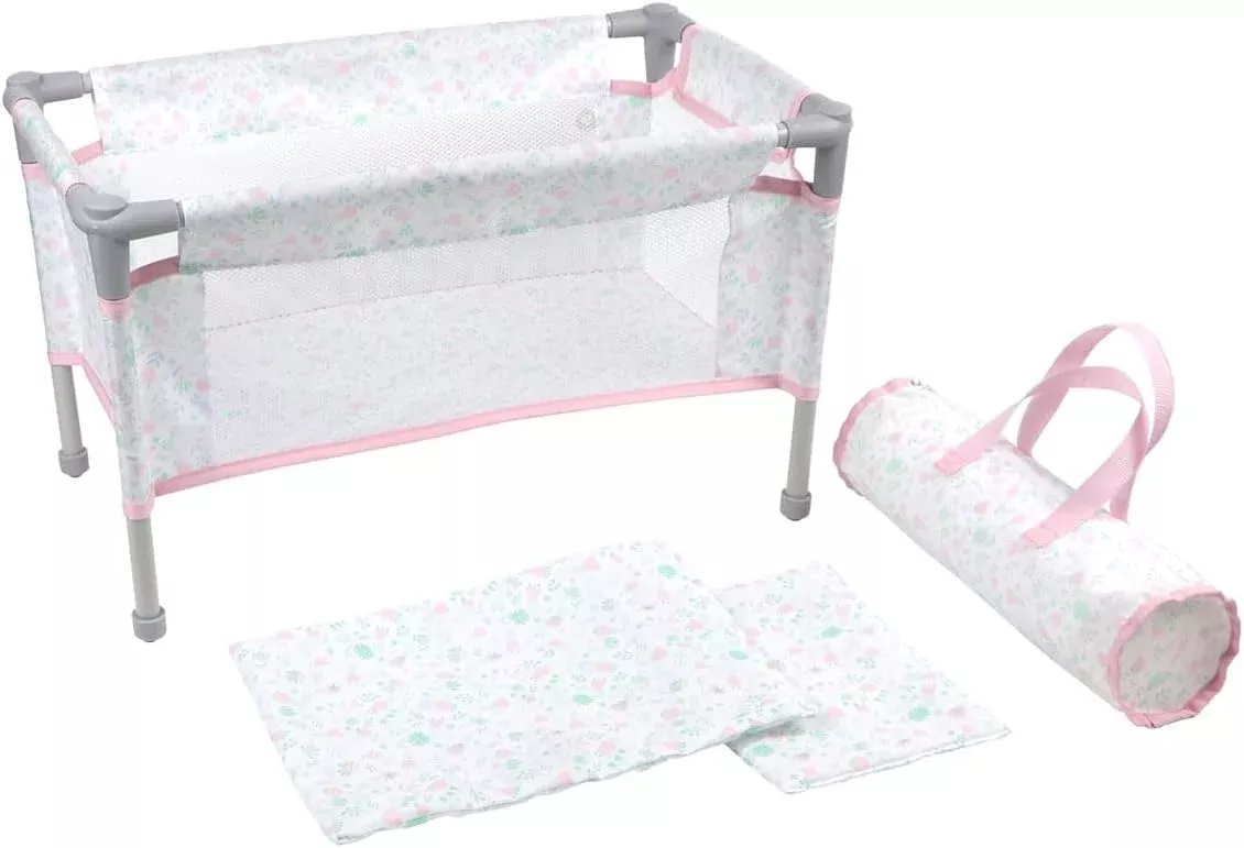 Berenguer Boutique Folding Doll Crib/ Playpen