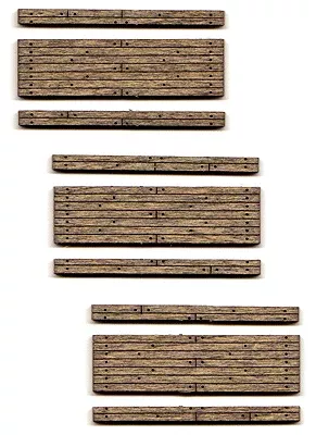 Blair Line 014 - N Scale Weathered 2-Lane Wood Grade Crossing - Kit package (3)