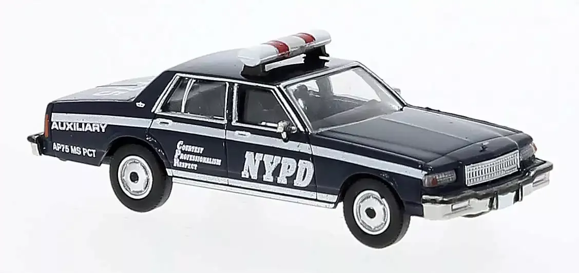 Brekina Automodelle 19709HO 1987 Chevrolet Caprice Sedan - New York Police Department Auxiliary