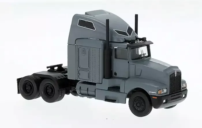 Brekina Automodelle 85928HO 1984 Kenworth T600 Sleeper- Matte Gray