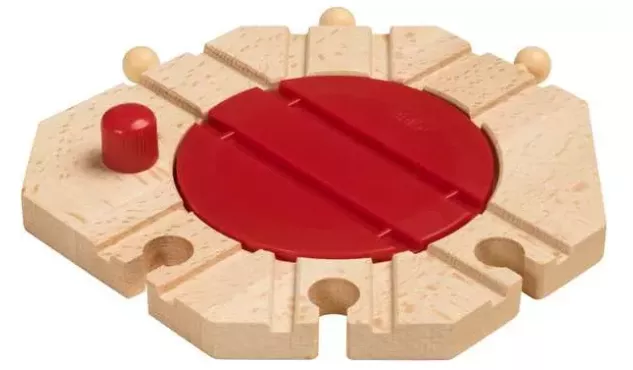 BRIO 33361 Wood Train Tracks Mechanical Turntable