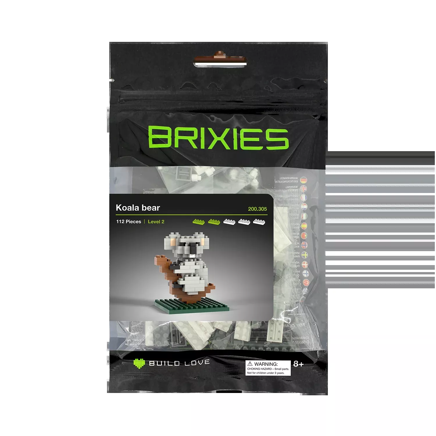 Brixies Small Zip Bag Koala