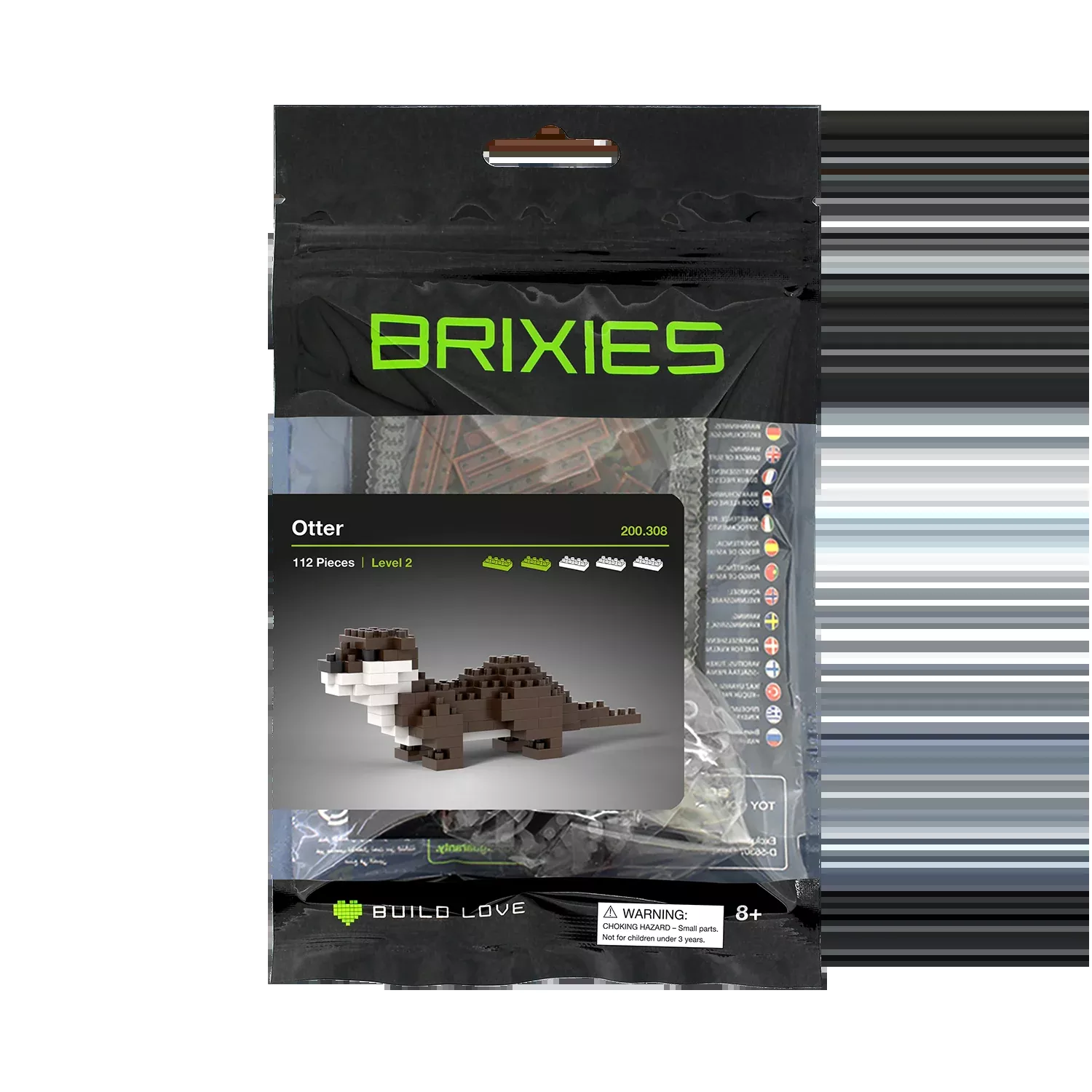 Brixies Small Zip Bag Otter