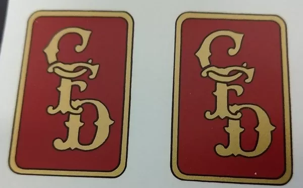Buddy L fire pumper decal set of 2