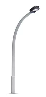 Busch 4115 Street Lamp with Curved Concrete Mast, Rectangular Lamp, Yellow
