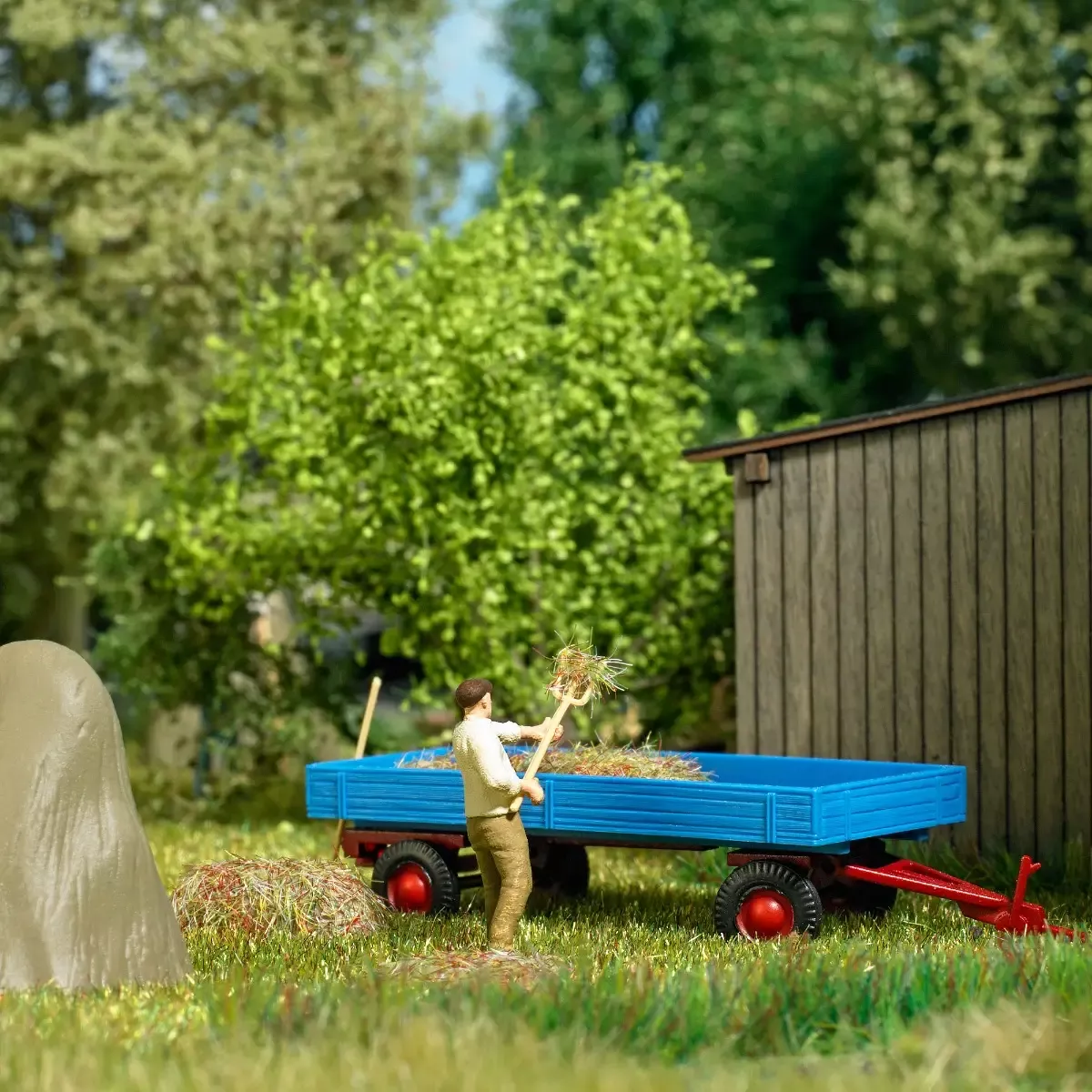 Busch 79851 HO Action Set: Hay Harvest kit