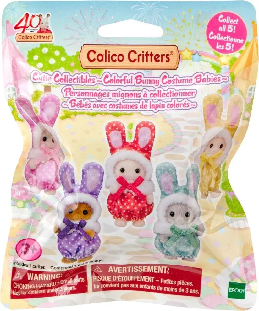 Calico Critters Colorful Bunny Costume (Single Figure)