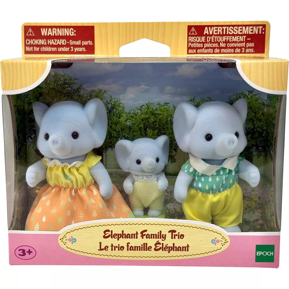 Calico Critters Elephant Family Trio