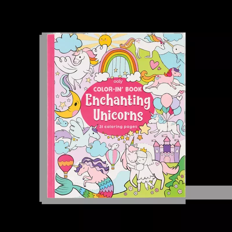 Color-in' Book - Enchanting Unicorns