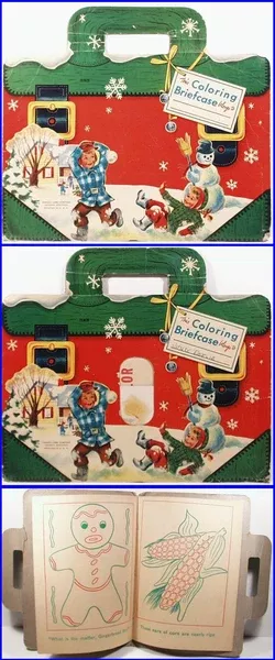 Coloring Book Briefcase Samuel Lowe Co. Kenosha WI