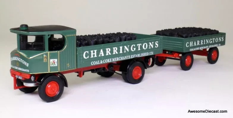 Corgi 1:50 Sentinel Drop Side Wagon w/Trailer & Coal Sacks: Charringtons Coal