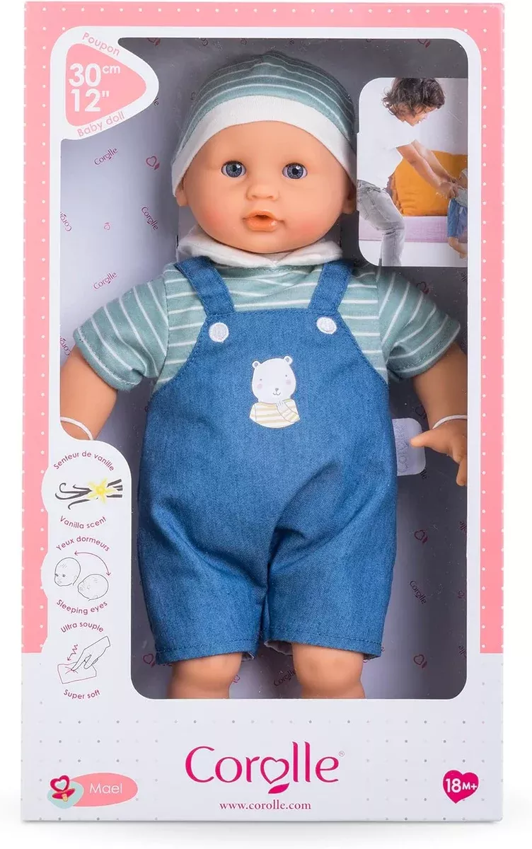 Corolle Bebe Calin Mael in Overalls