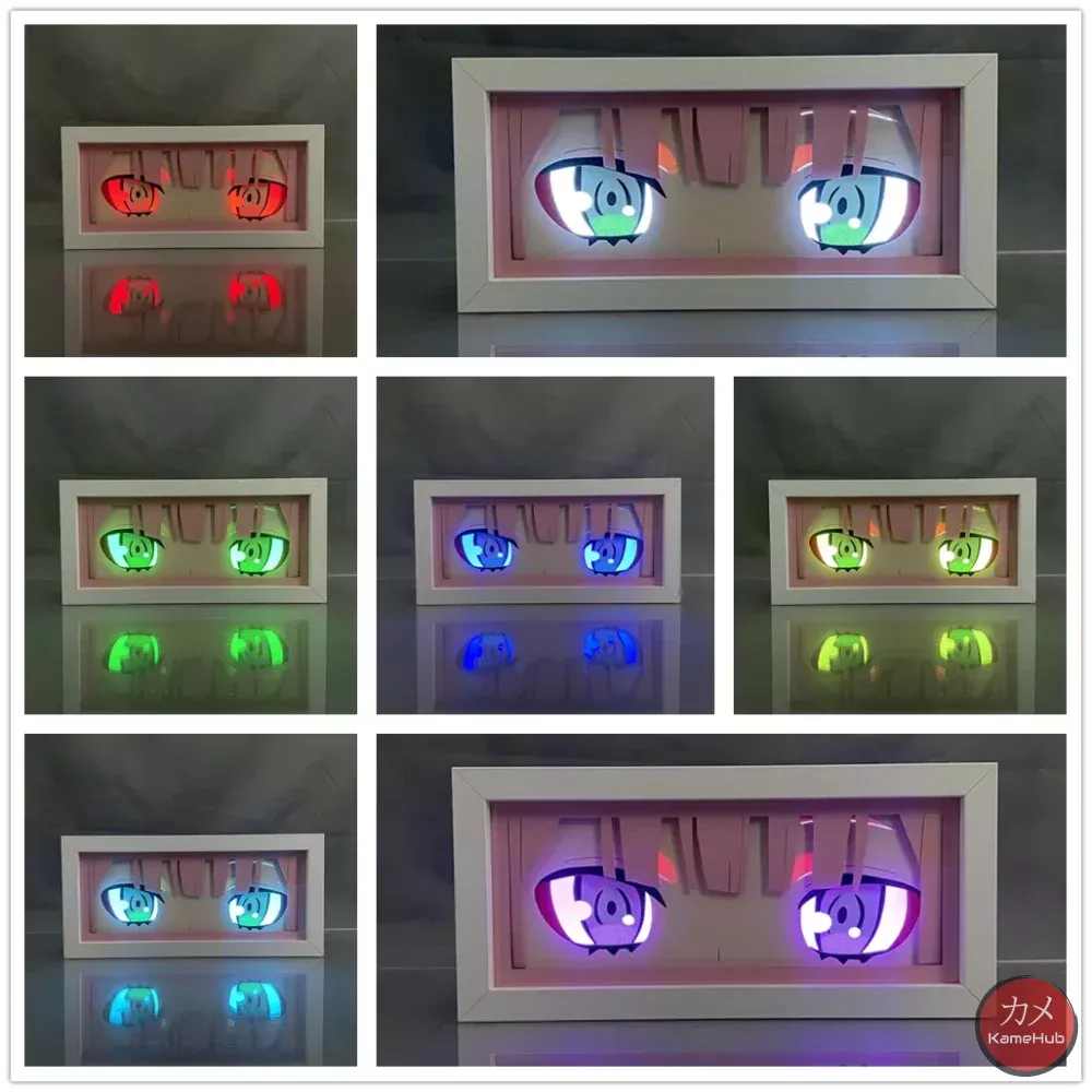 Darling in the Franxx - Zero Two Light Box 3D with LED Light