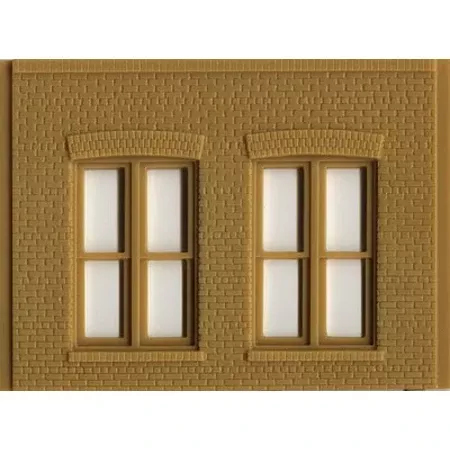 Design Preservation Models O 90106 Two Double Rectangular Windows Modular Wall System