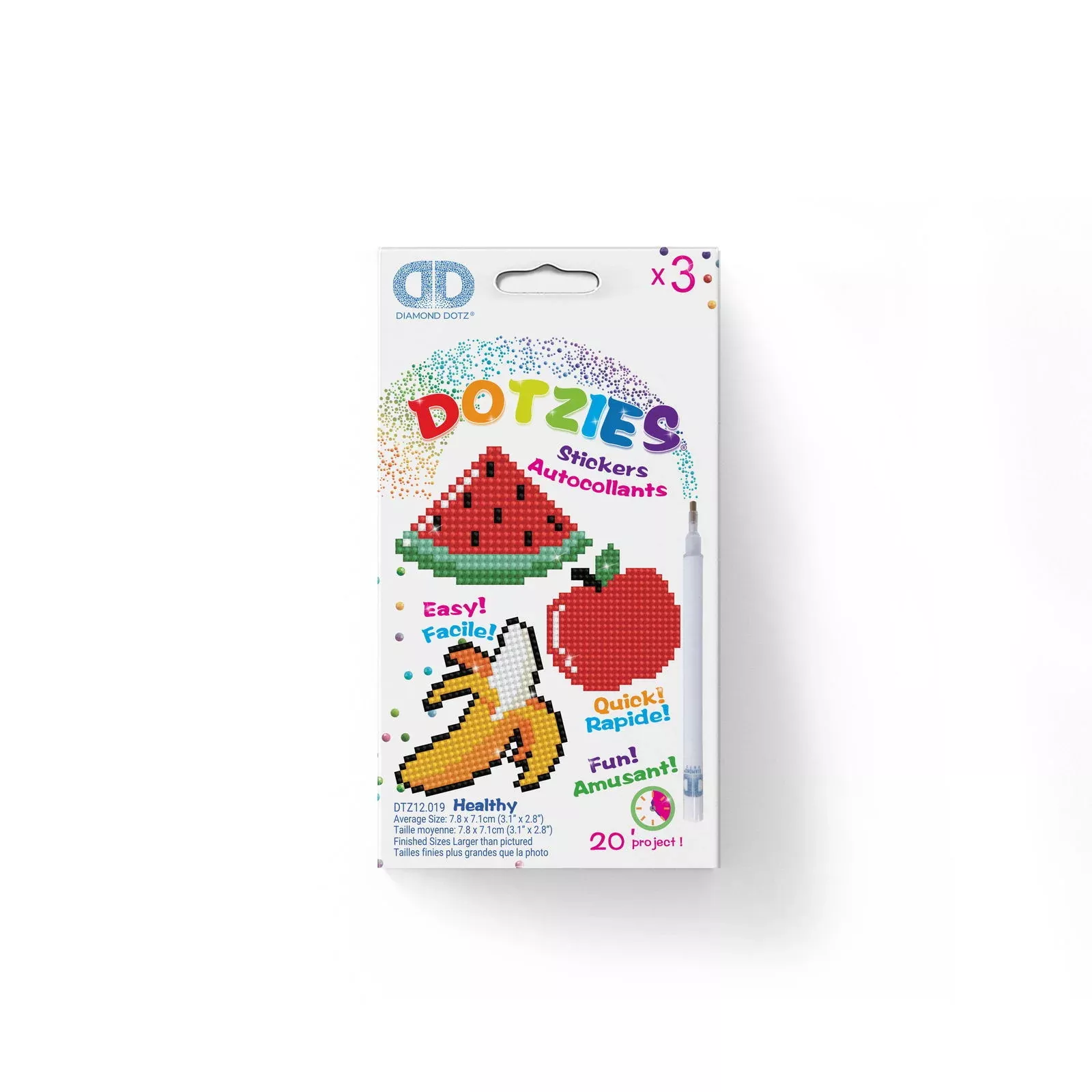 Diamond Dotz Dotzies Stickers - Healthy