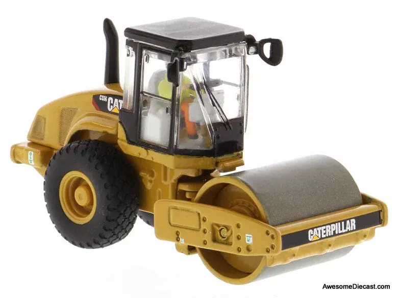 Diecast Masters 1:87 Caterpillar CS56 Smooth Drum Vibratory Soil Compactor